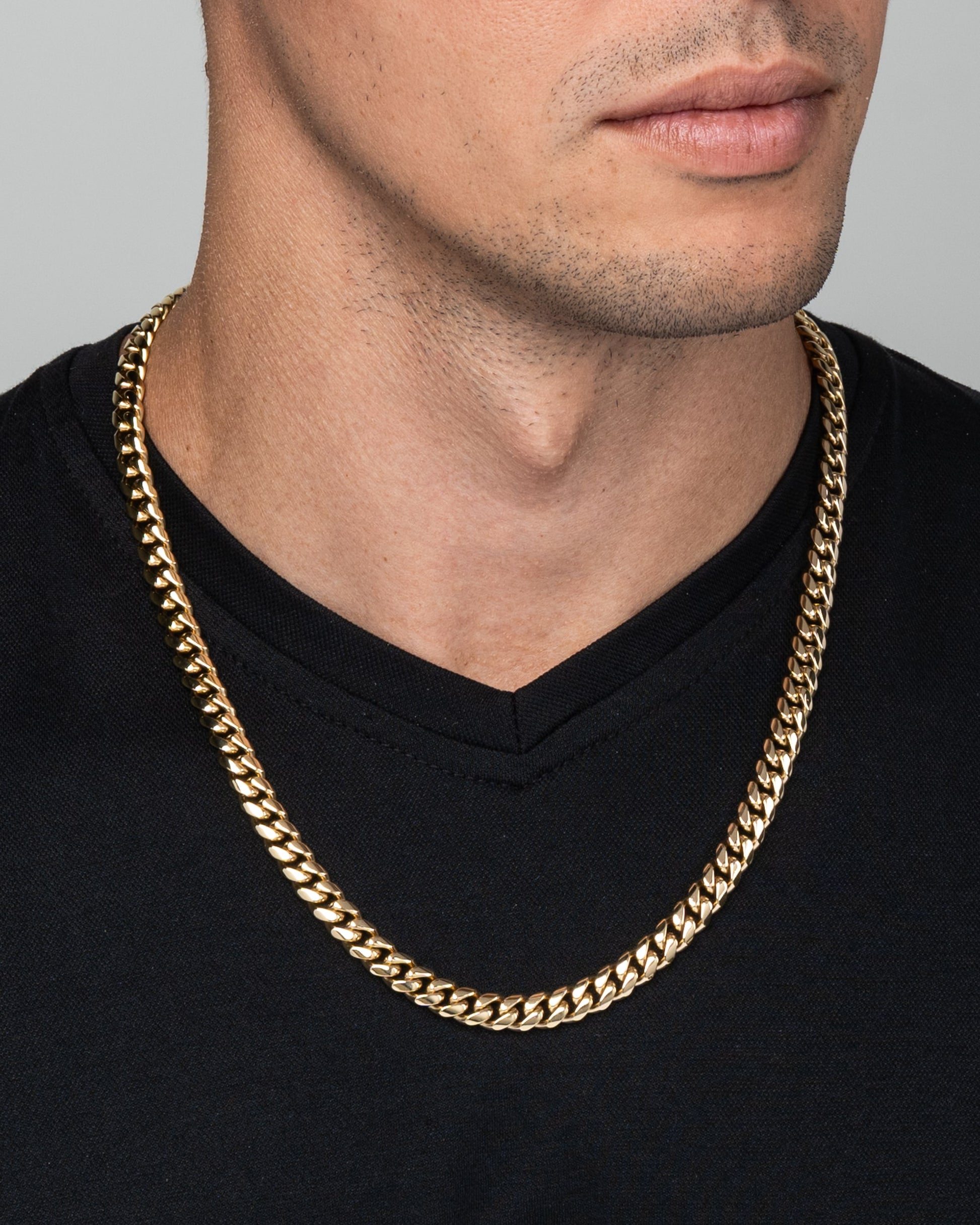 Cuban Link Chain 8mm Gold Model2
