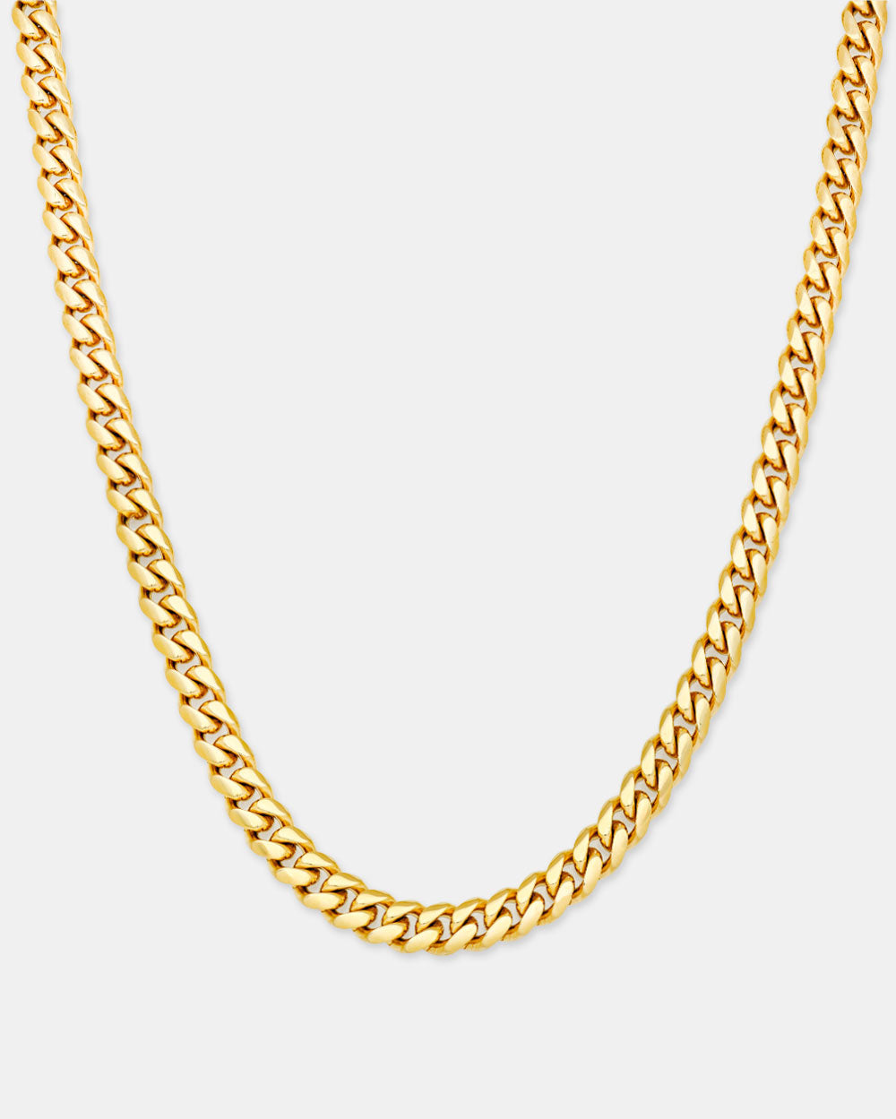 Cuban Link Chain 8mm Gold