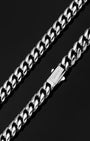 Cuban Link Chain 8mm Silver Clasp