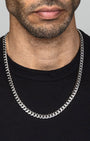 Cuban Link Chain 8mm Silver Model1