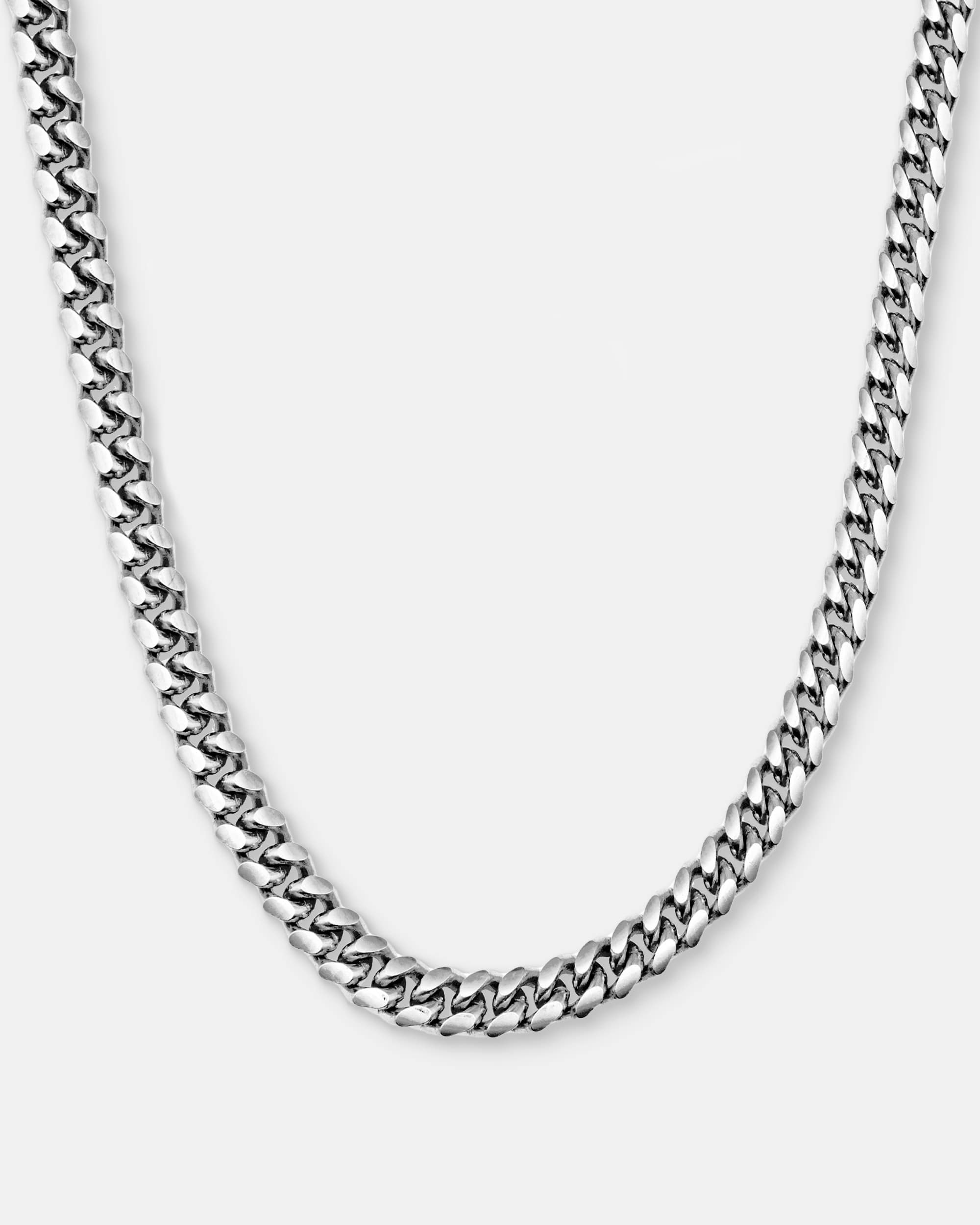 Cuban Link Chain 8mm Silver