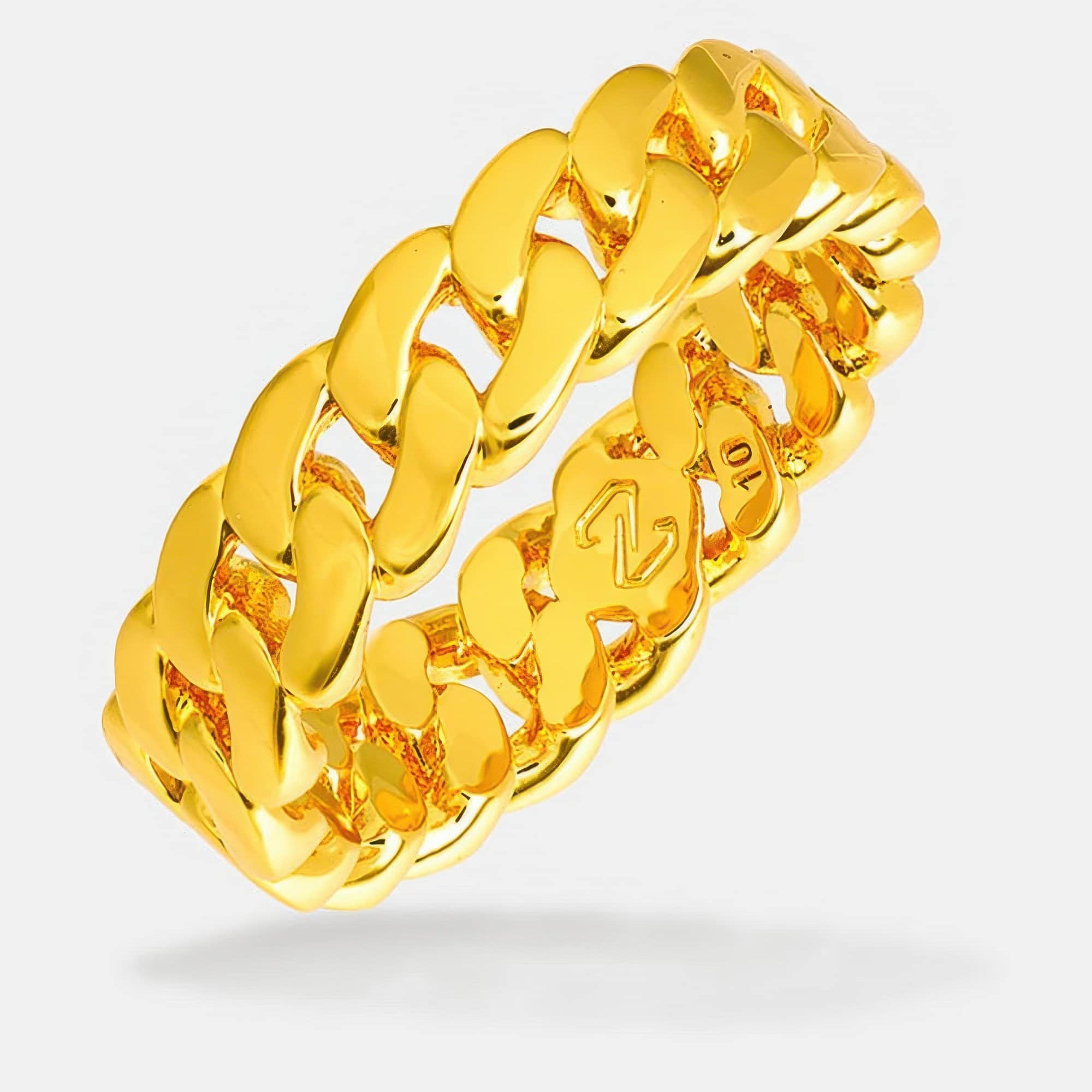 Cuban Link Ring Gold