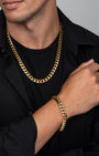 Cuban Link Set 10mm Gold Model2