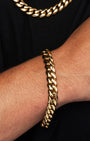 Cuban Link Set 10mm Gold Model3