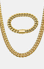 Cuban Link Set 10mm Gold