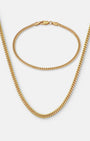 Cuban Link Set 3mm Gold