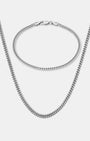 Cuban Link Set 3mm Silver