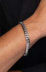 Cuban Link Set 8mm Silver Model4