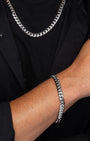 Cuban Link Set 8mm Silver Model5
