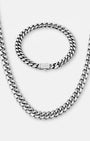 Cuban Link Set 8mm Silver