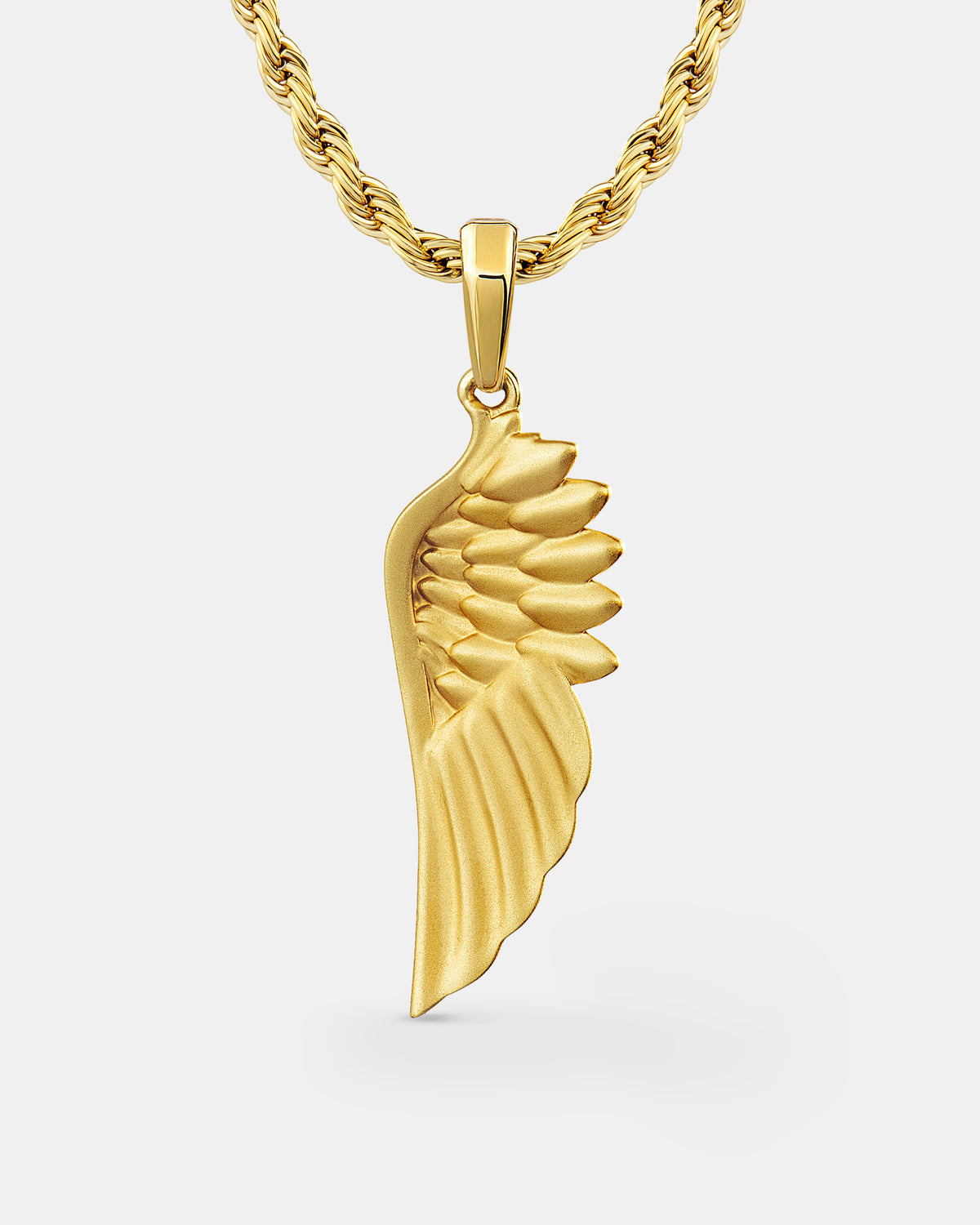 Feather Wing Gold Pendant