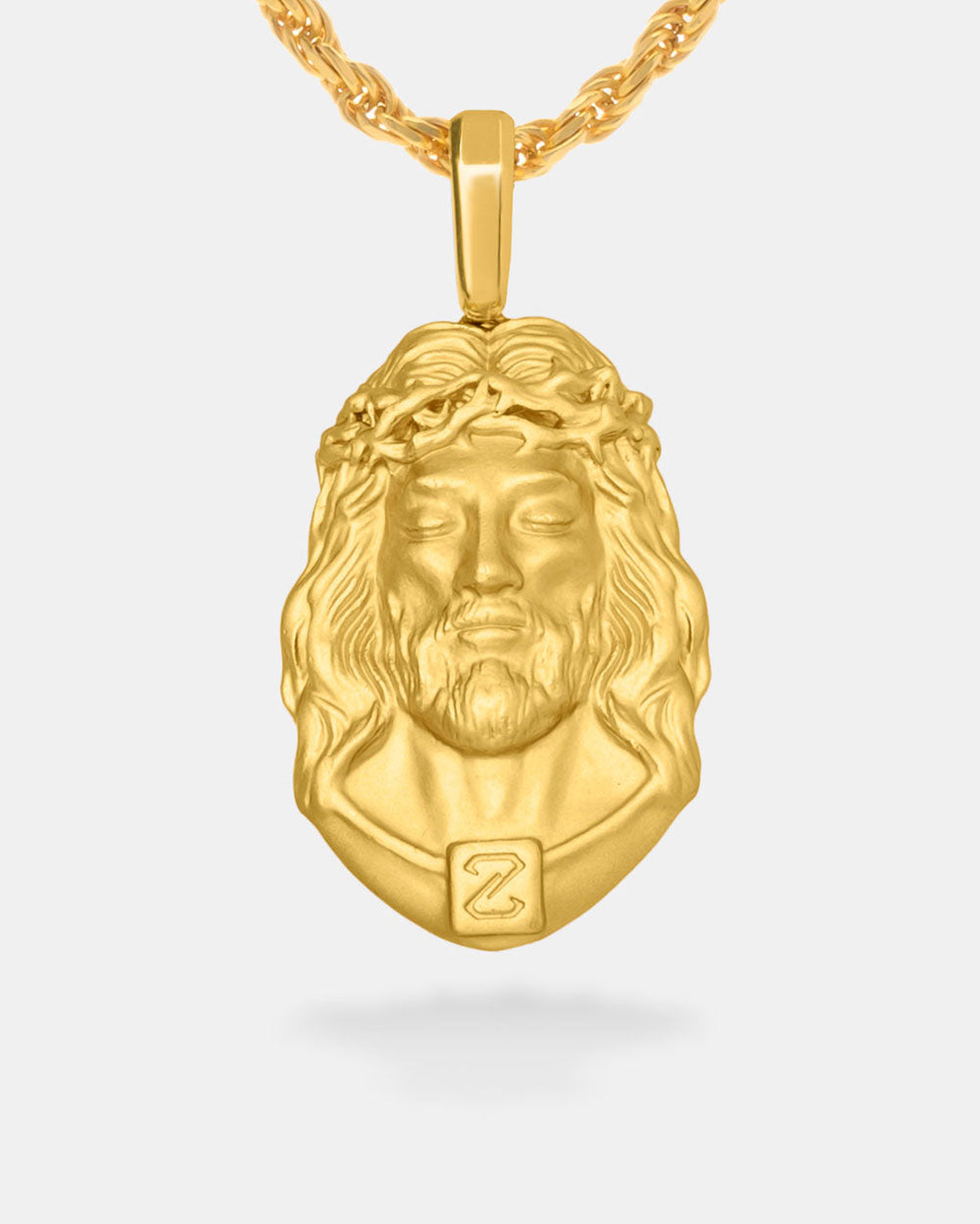 Jesus Piece Gold Back