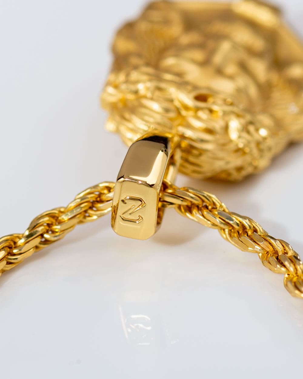 Jesus Piece Gold Clasp