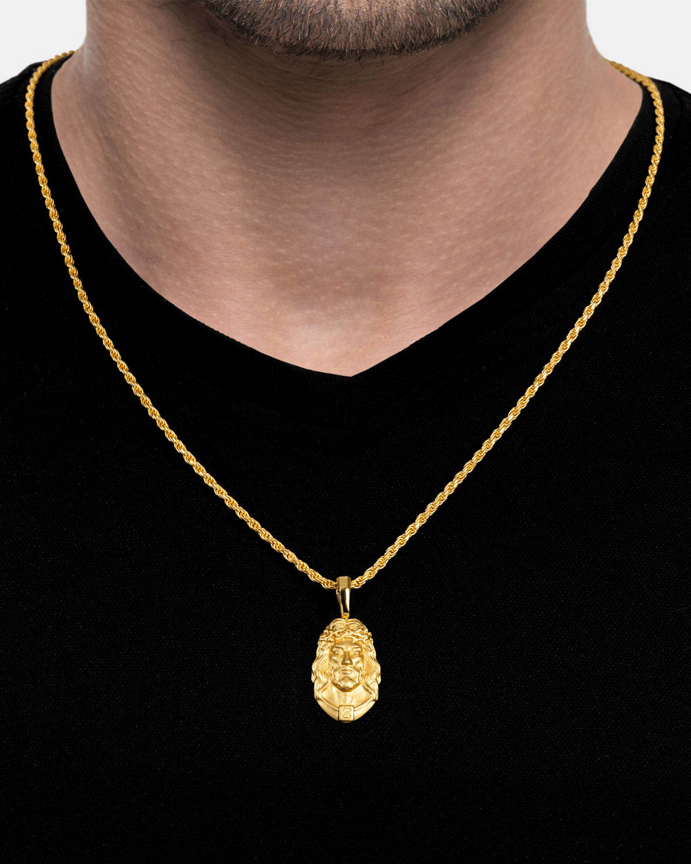 Jesus Piece Gold Model Back