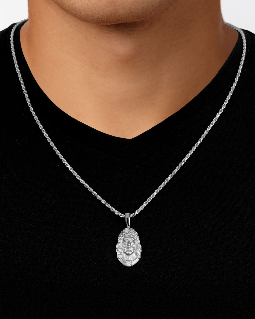 Jesus Piece Silver Model Back