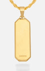 Long Bevel Tag Gold Back