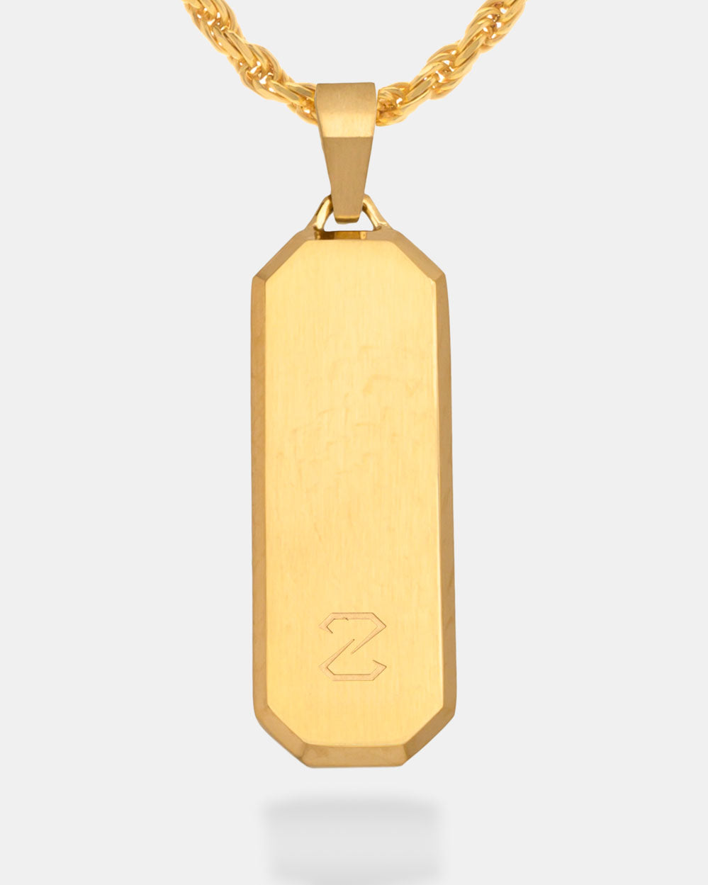 Long Bevel Tag Gold