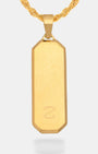 Long Bevel Tag Gold