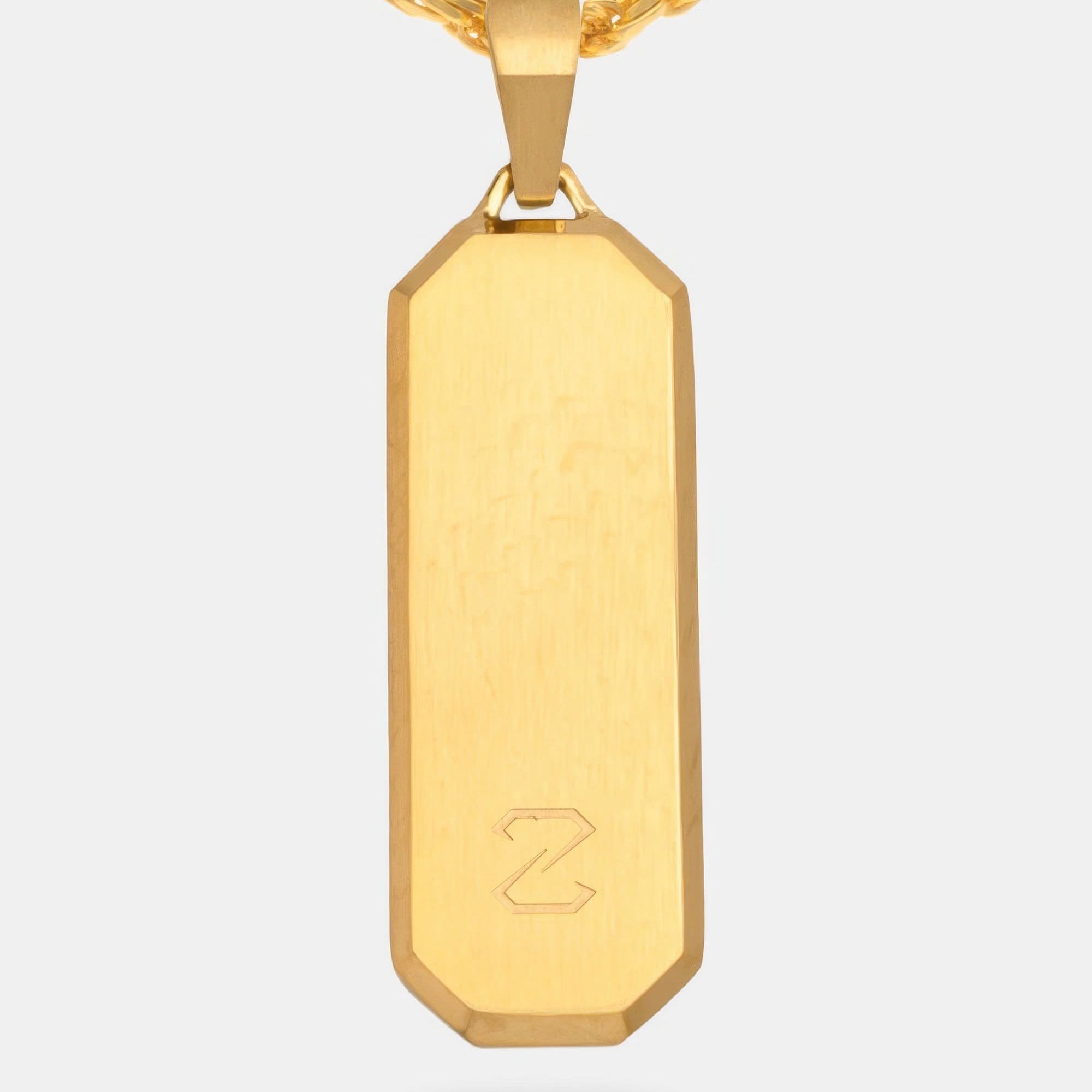 Long Bevel Tag Gold