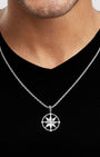 North Star Compass Silver Model Back