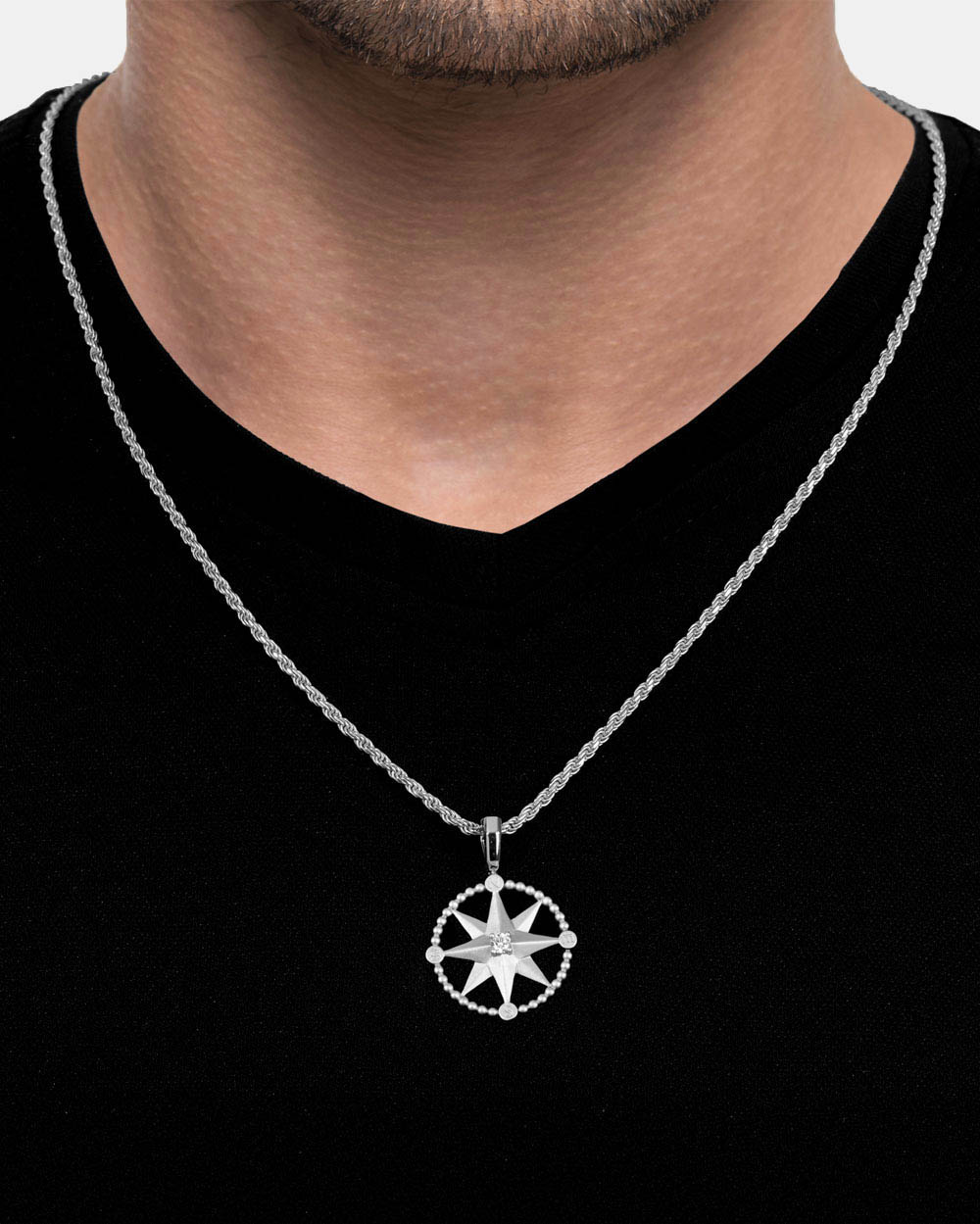 North Star Compass Silver Model