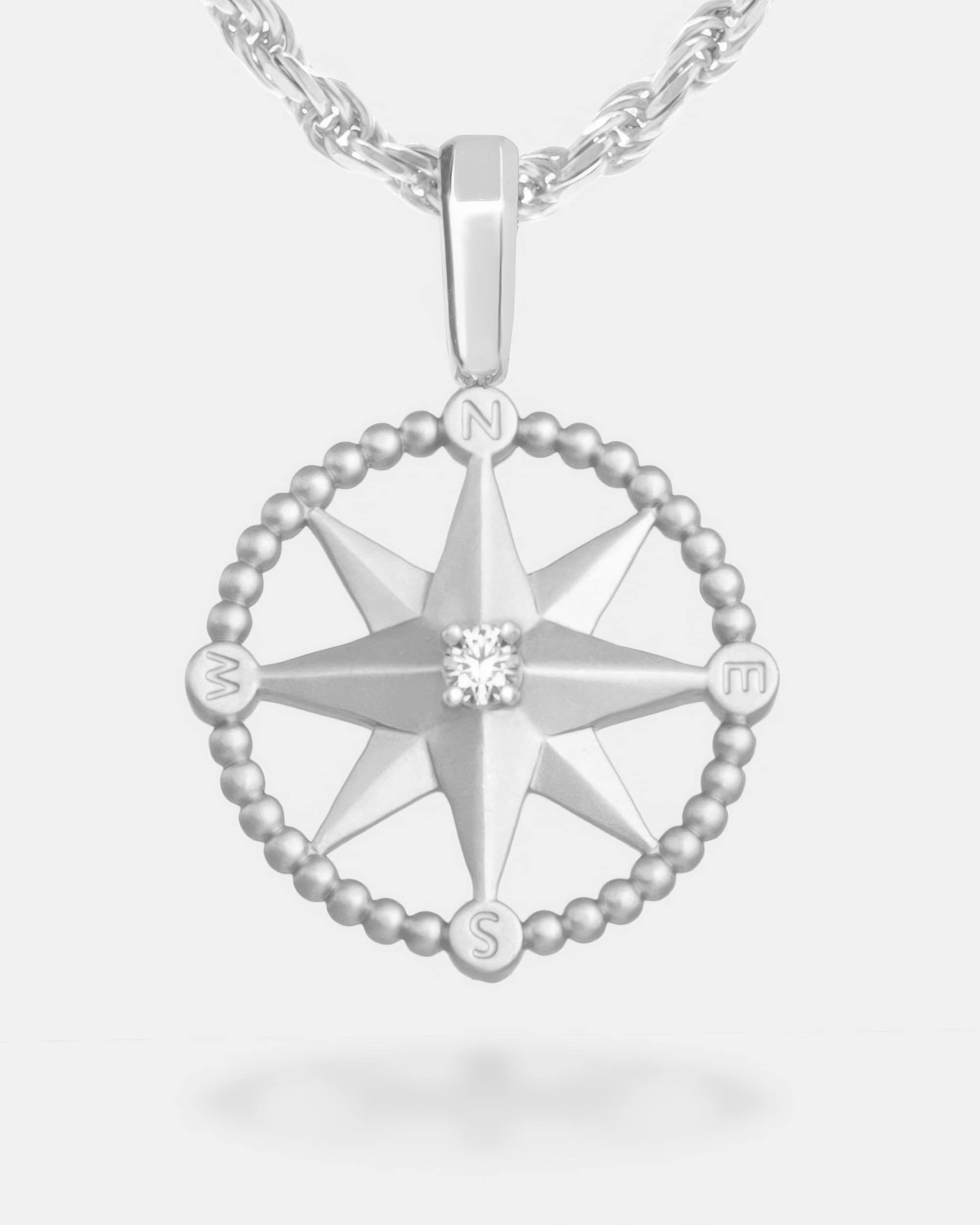North Star Compass Silver