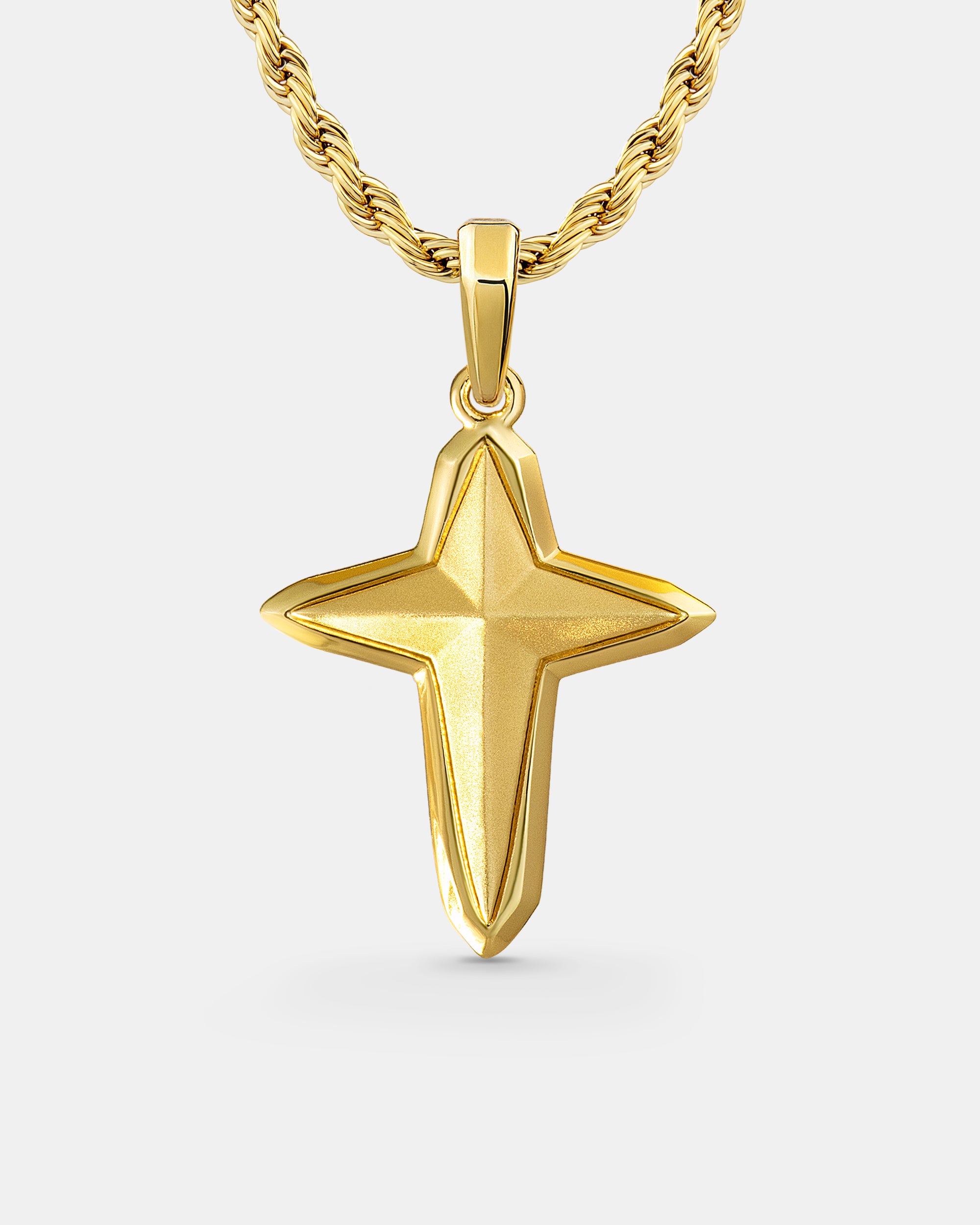 North Star Cross Gold Pendant