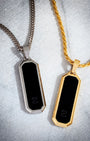 Onyx Bevel Long Tag Pendant