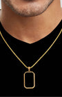 Onyx Bevel Tag Gold Model