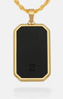 Onyx Bevel Tag Gold