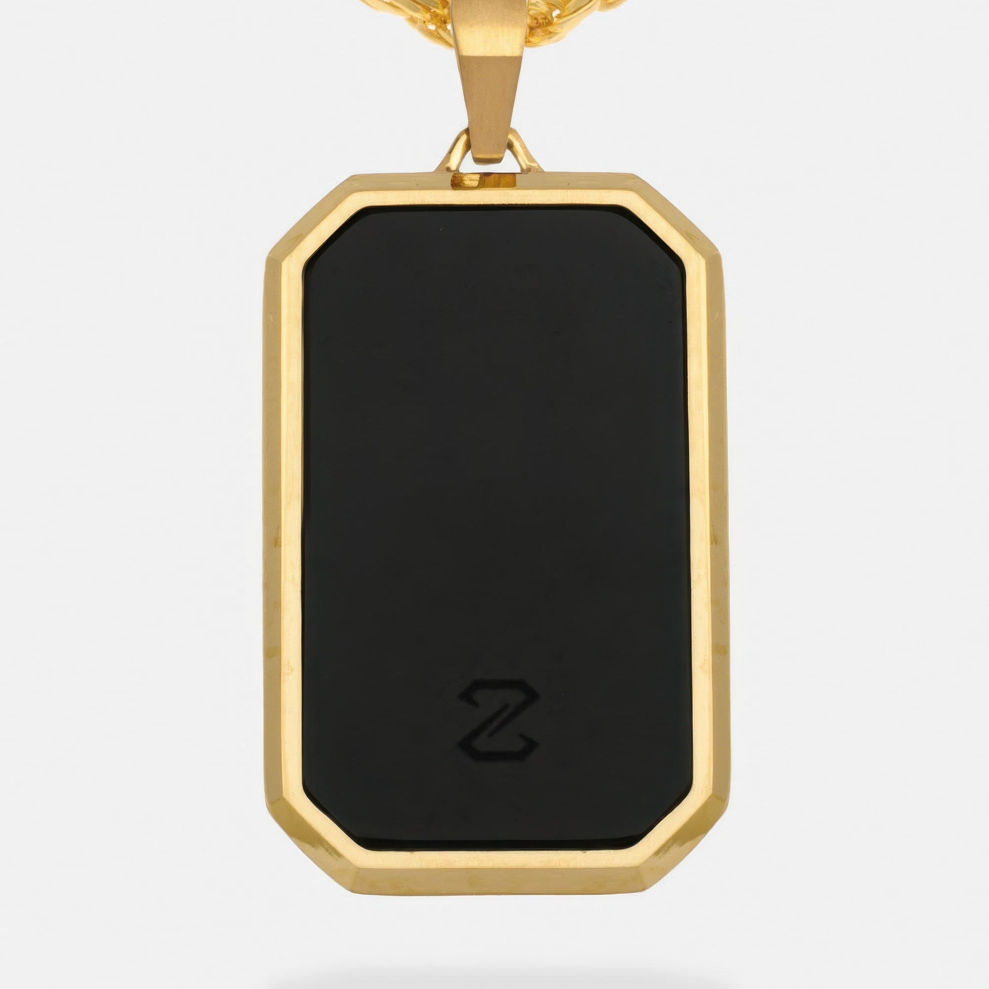 Onyx Bevel Tag Gold