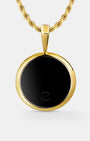 Onyx Provinence Circle Eye Gold Pendant
