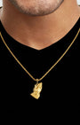 Pray Hands Gold Model Back