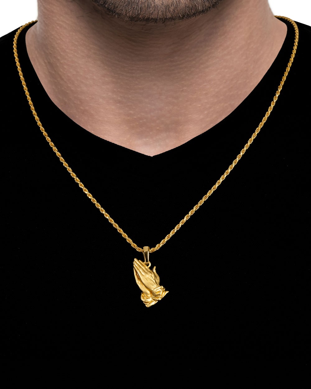Pray Hands Gold Model