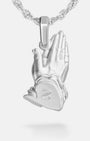 Pray Hands Silver Back