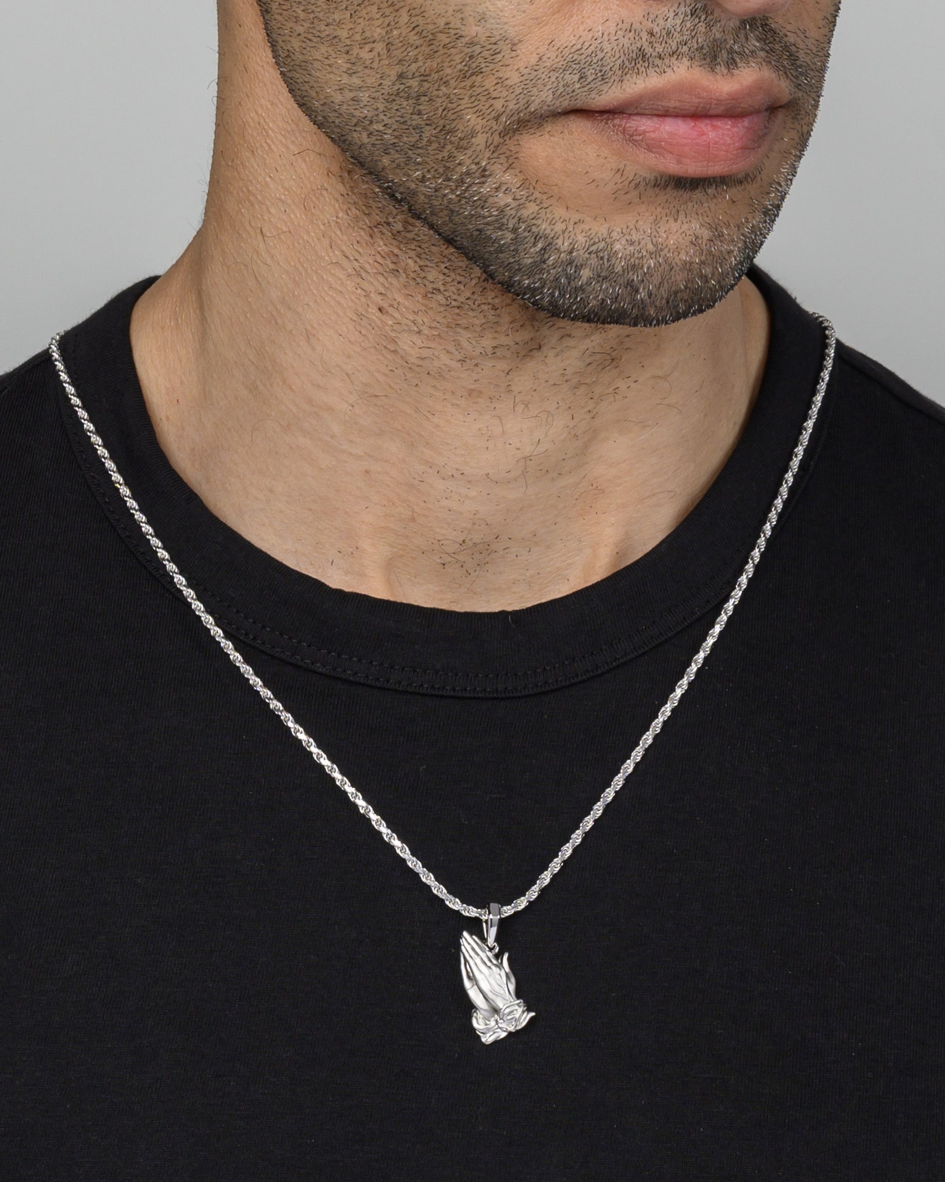 Pray Hands Silver Model1