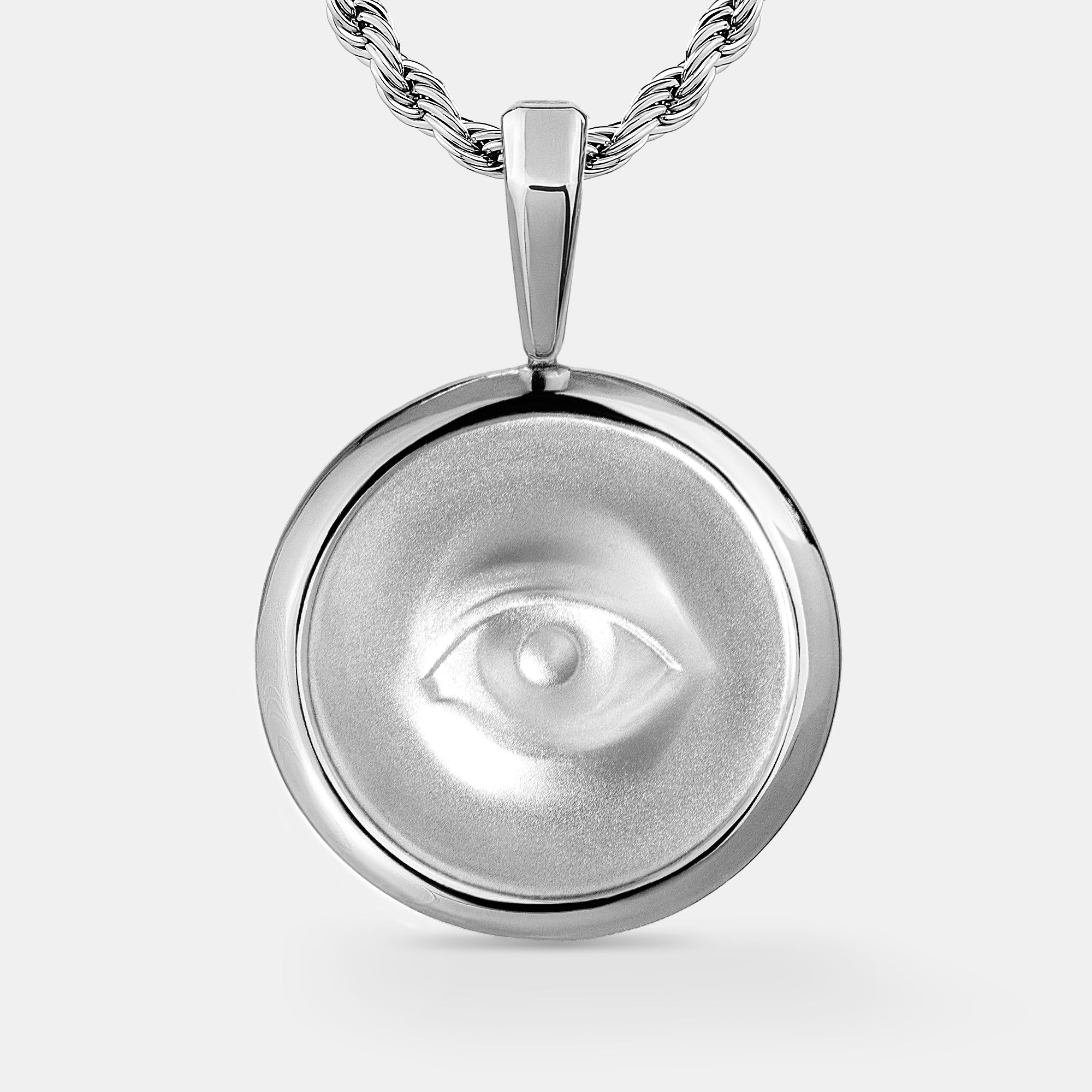 Providance Circle Gold Eye Pendant