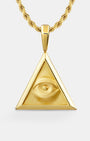 Providance Triangle Gold Eye Pendant