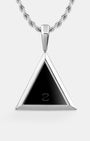 Providance Triangle Silver Eye Back Pendant