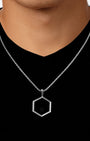 Providence Hexagon Silver Model Stone