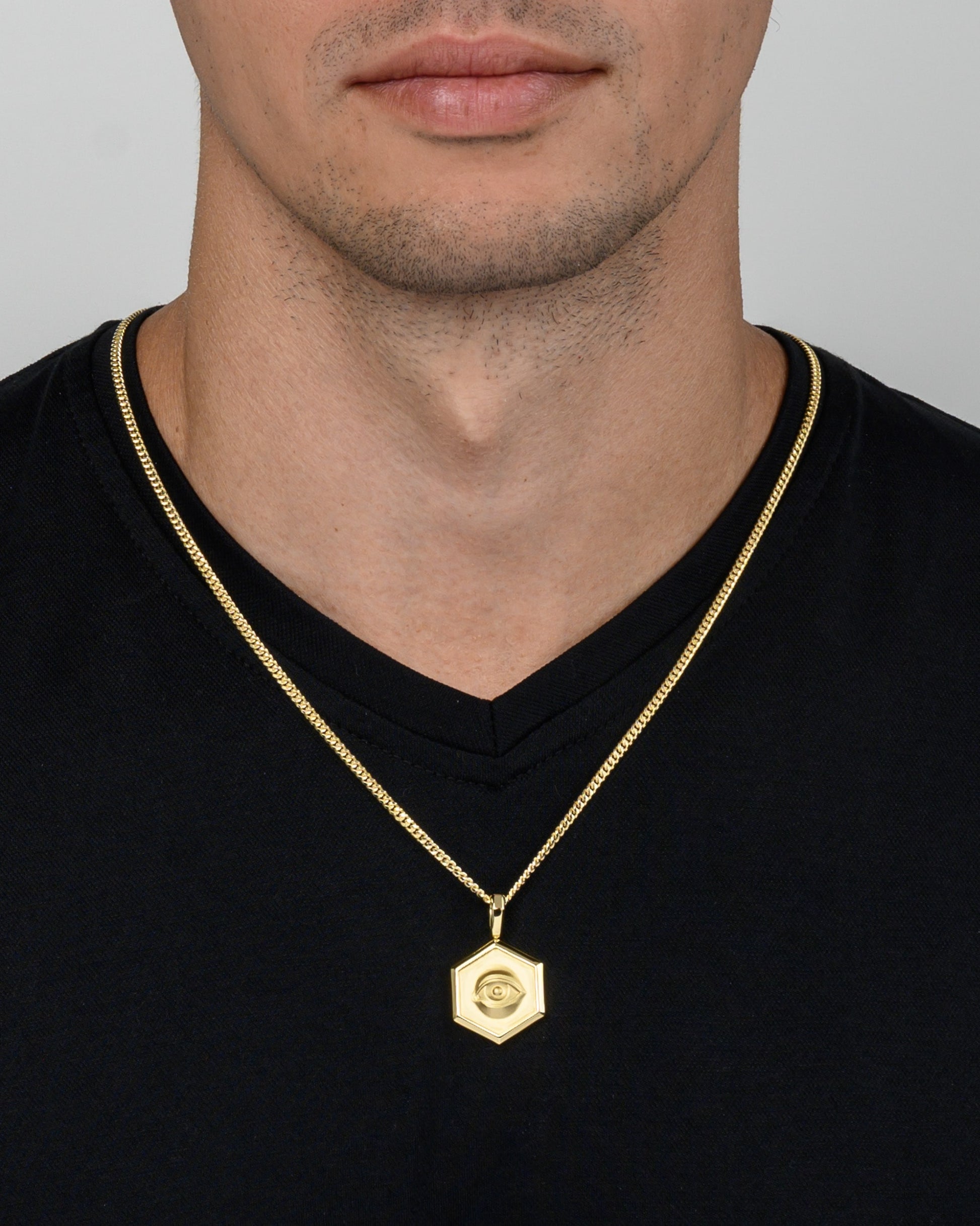 Onyx Providence Hexagon Pendant