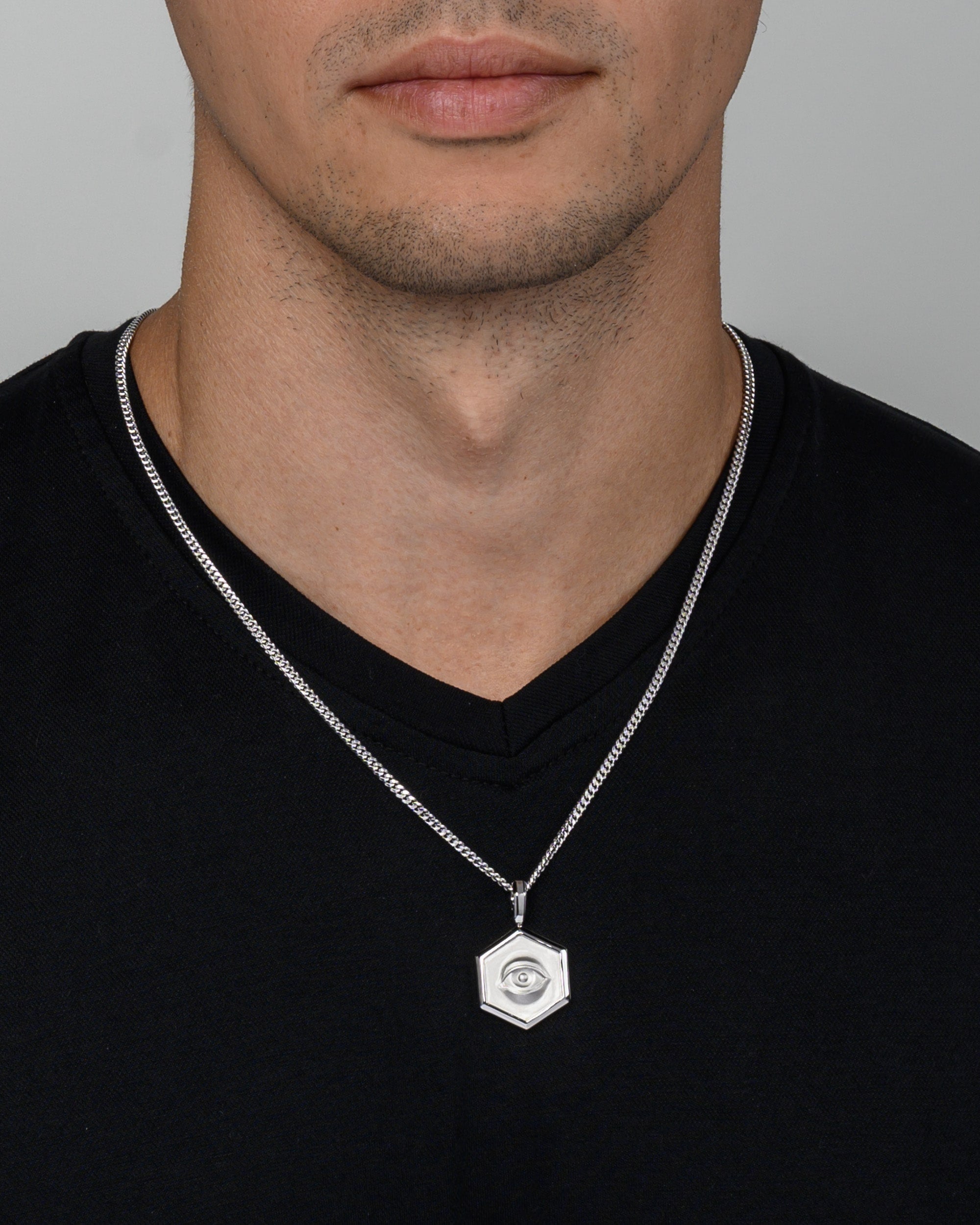 Onyx Providence Hexagon Pendant