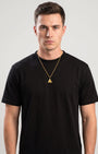 Providence Triangle Eye Pendant Gold On Model