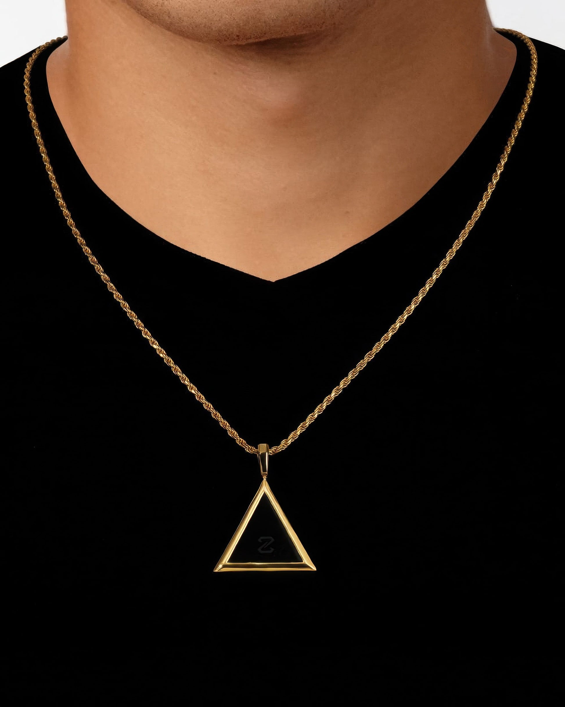 Onyx Providence Triangle Pendant
