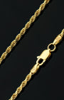 Rope Chain 2.5mm Gold Clasp