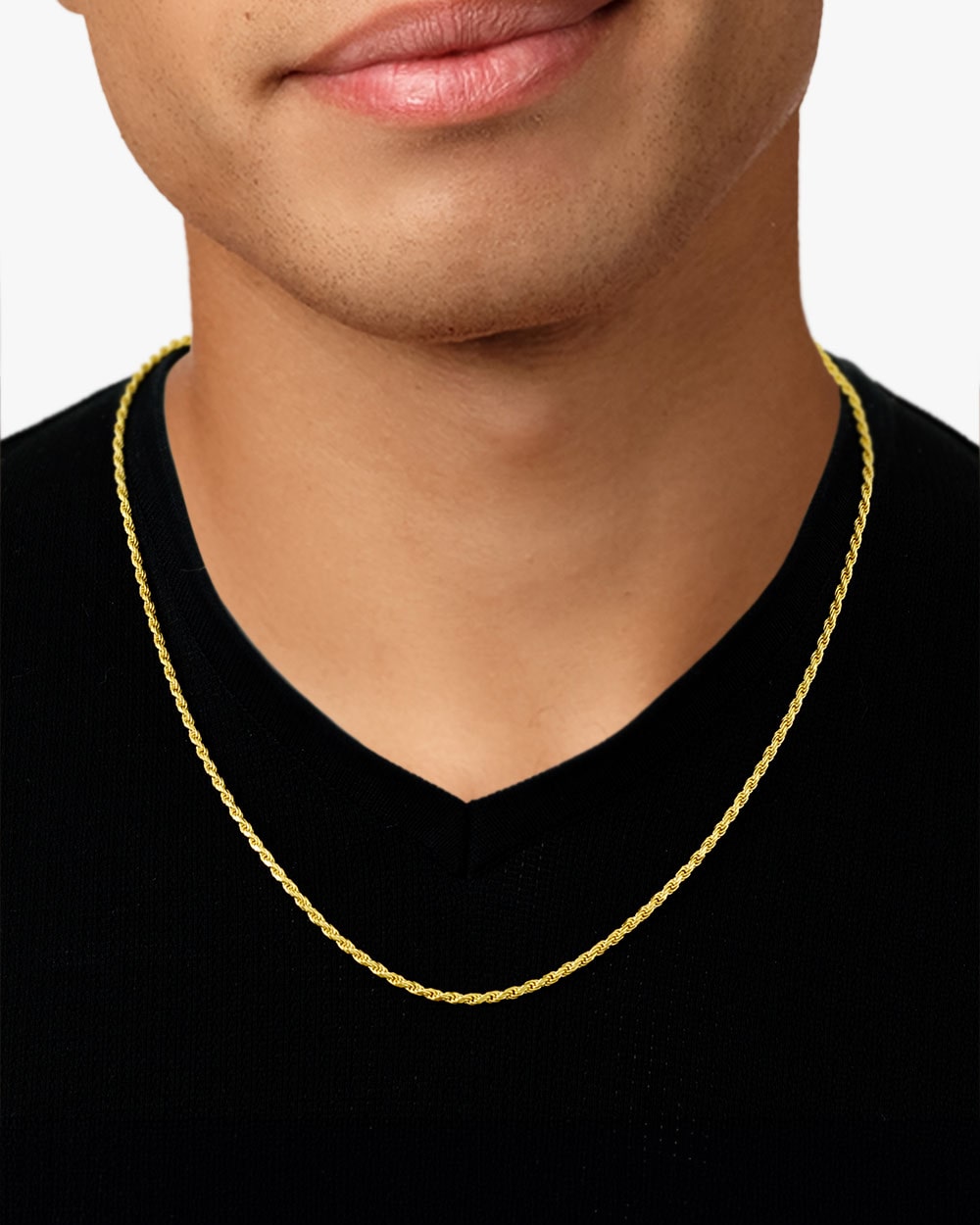 Rope Chain 2.5mm Gold Model