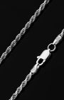 Rope Chain 2.5mm Silver Clasp