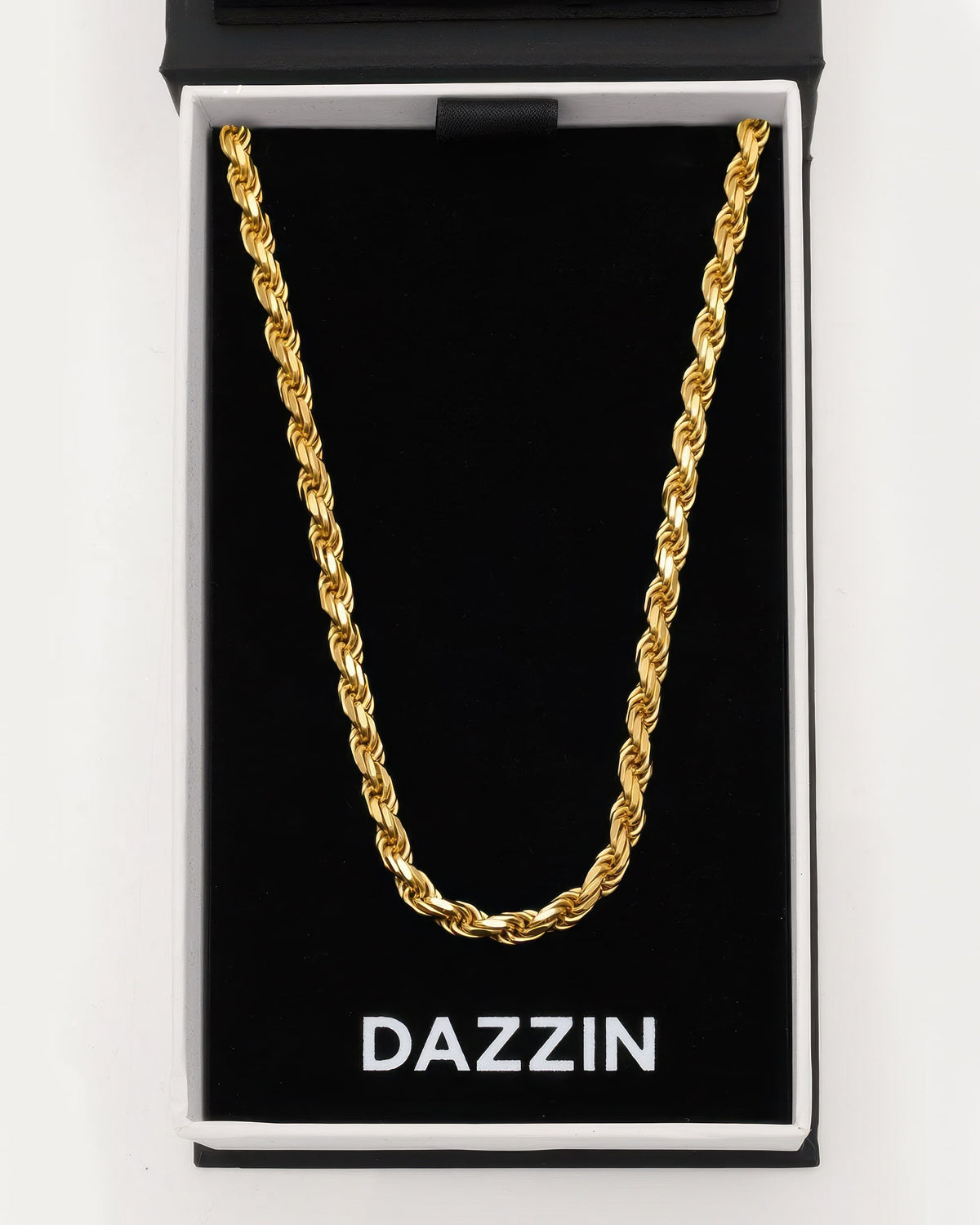 4 Millimeters Rope Chain Rope Chain - 4mm | Men's Gold Chain - DAZZIN