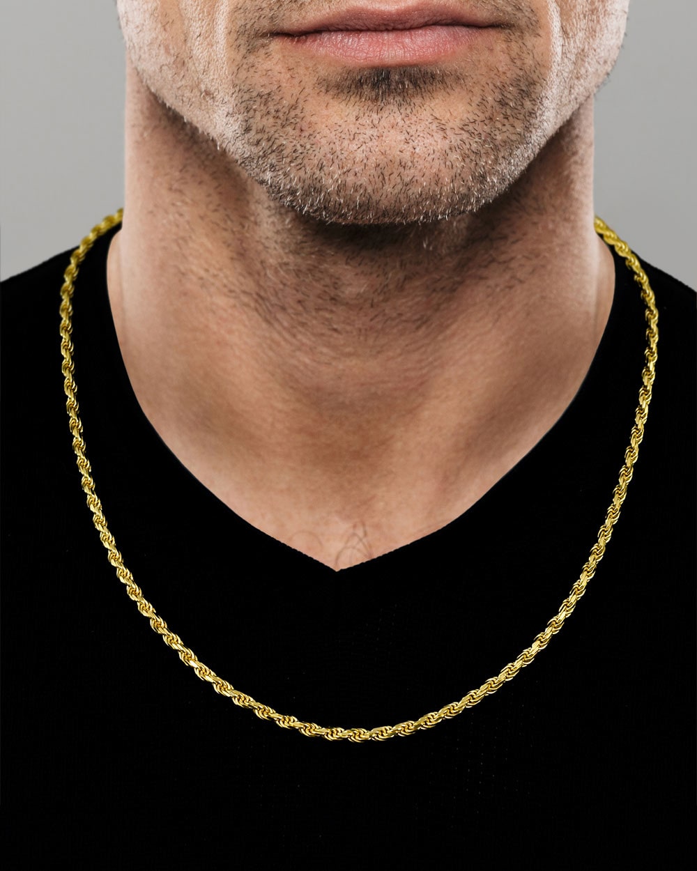 Rope Chain 4mm Gold Model