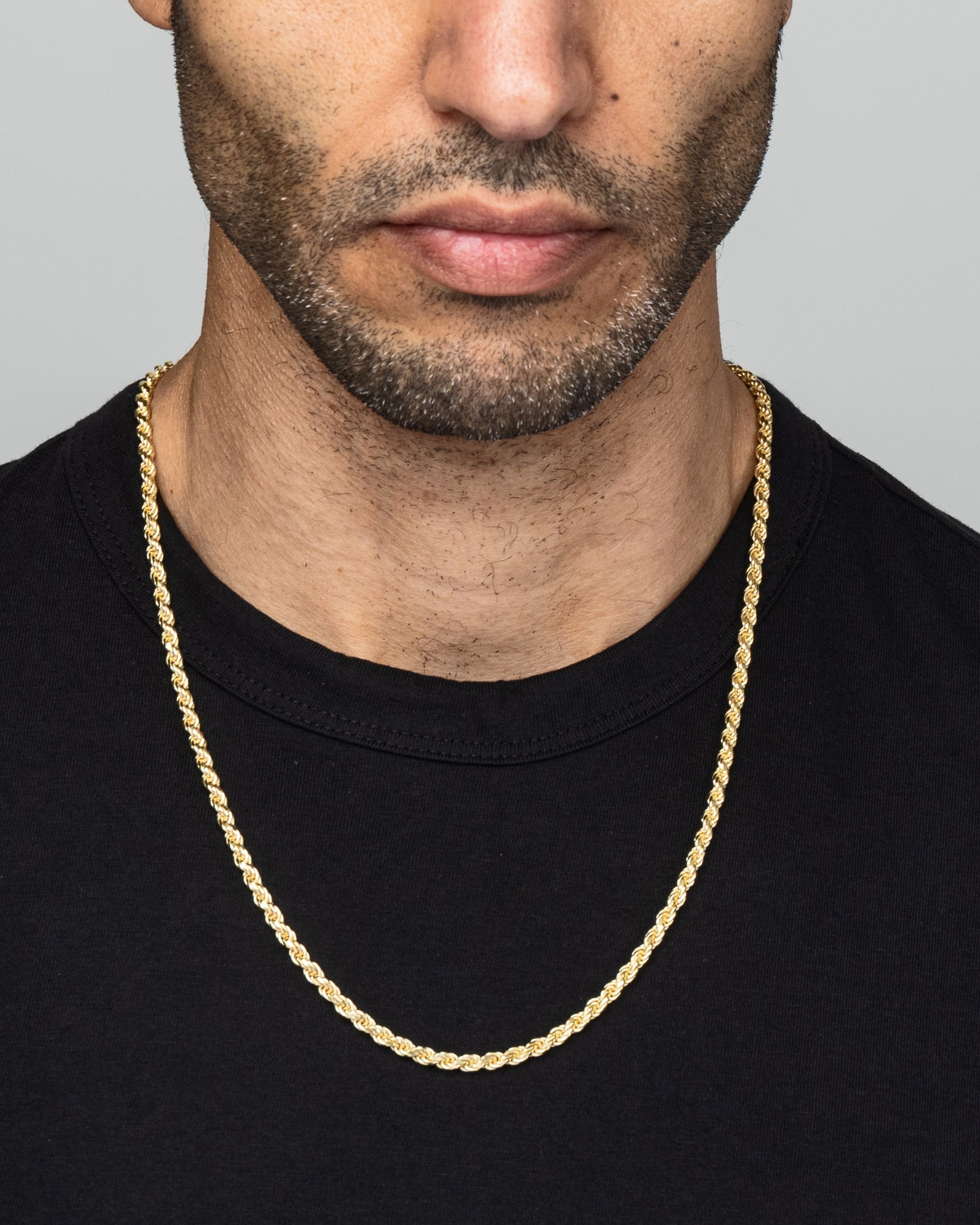 Rope Chain 4mm Gold Model2